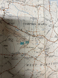 COMPTON MARTIN Ordnance Survey 1:25,000 First Series Sheet ST55 1961 Priddy