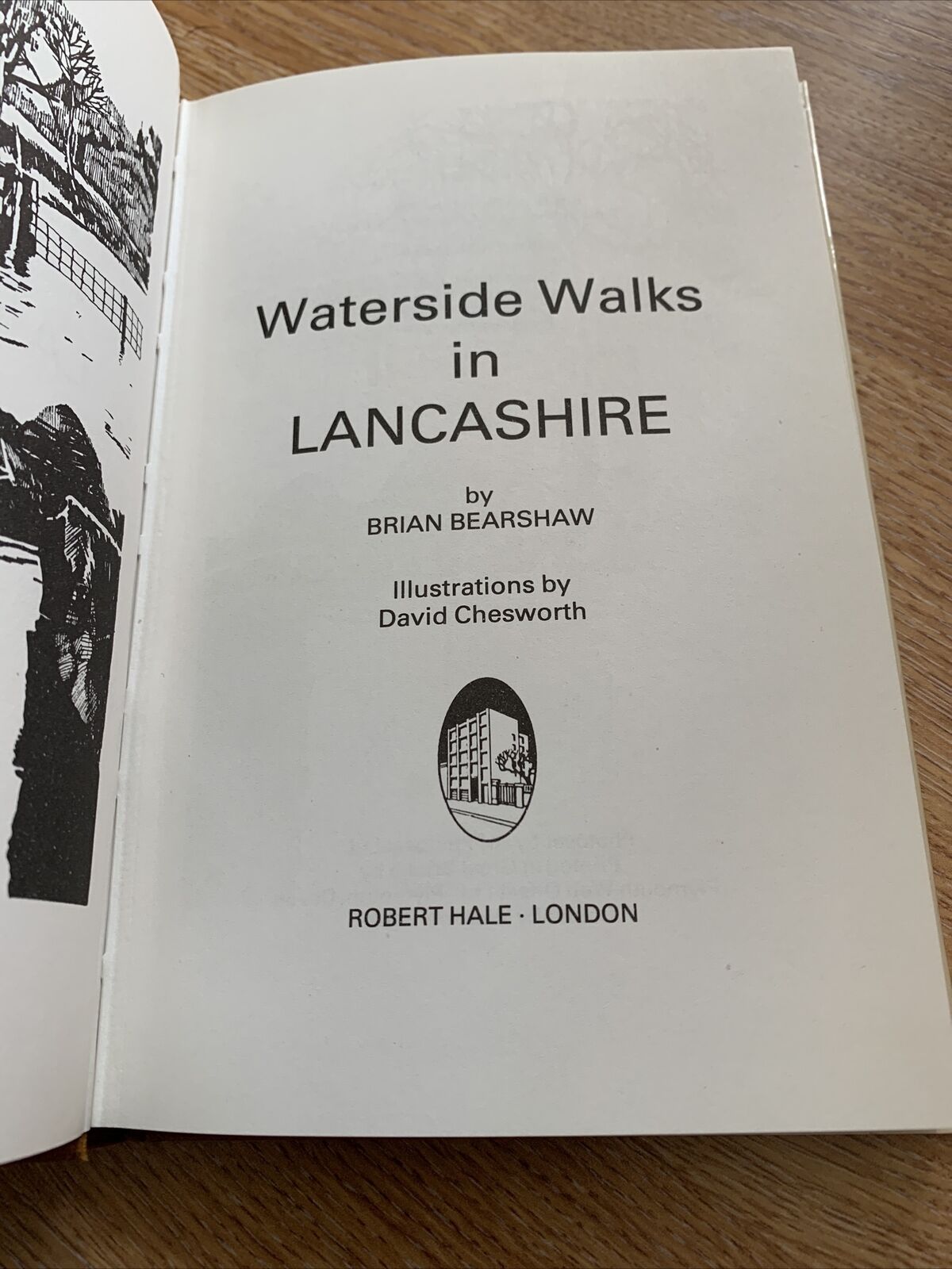 Waterside Walks In Lancashire - Brian Bearshaw Hardback Dust Jacket 1982 Maps