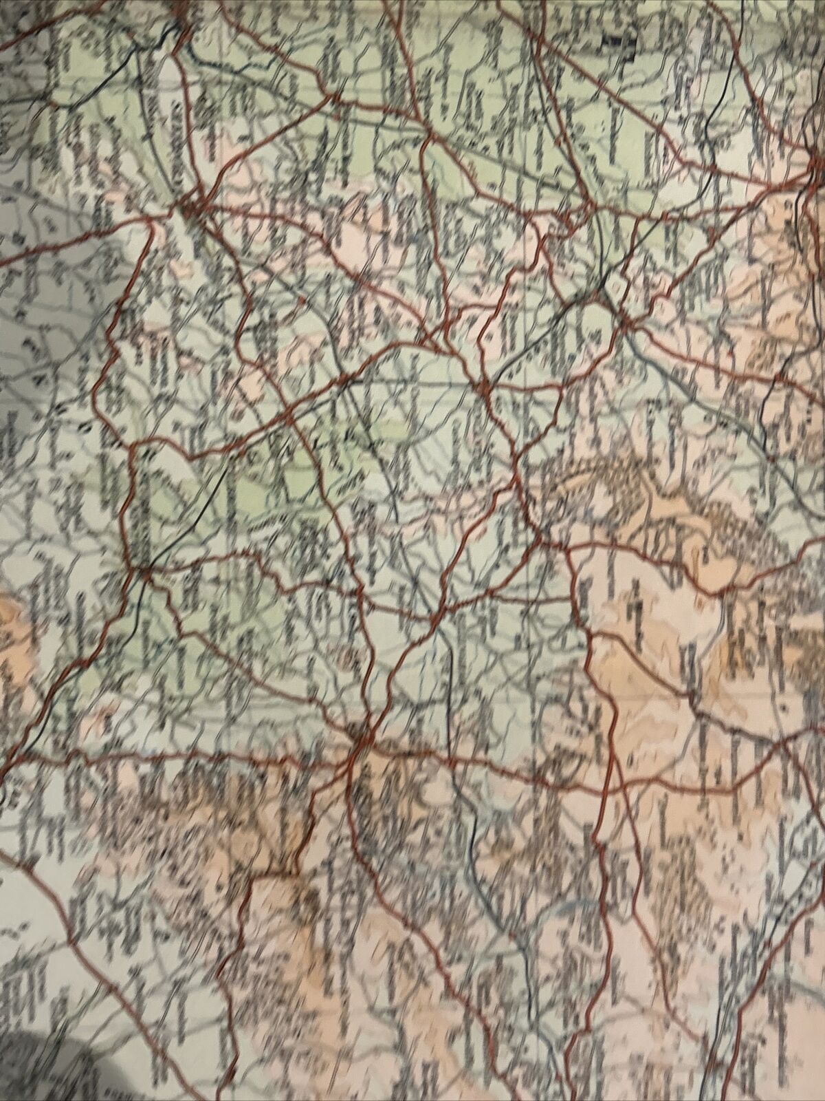 ENGLAND SOUTH Ordnance Survey Cloth Quarter Inch Map 1919 Sheet 11 Third Edition