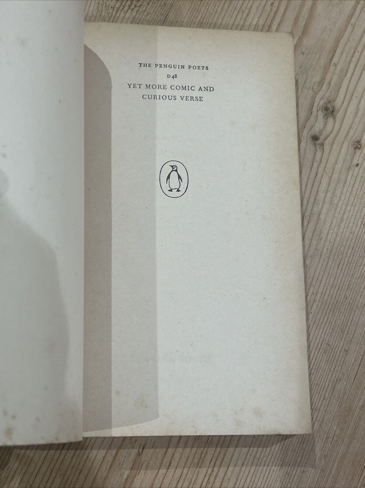 YET MORE COMIC & CURIOUS VERSE The Penguin Poets  1959 D48 Selected By JM Cohen