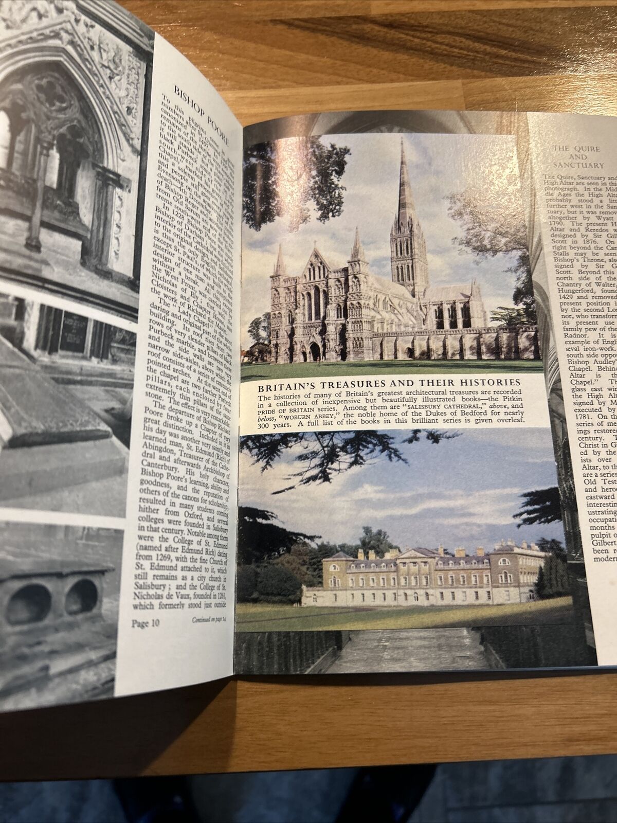 SALISBURY CATHEDRAL Pictorial History 1960s Pitkin Guide Photos Plans History