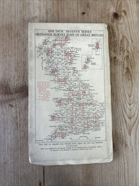 IPSWICH Ordnance Survey Seventh Series CLOTH  One inch 1956 Sheet 150 Frinton