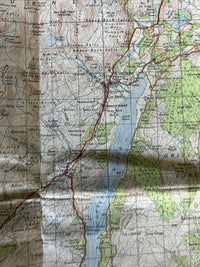 BARROW in FURNESS Cloth Ordnance Survey 7th Series 1 Inch Map 1955 Millom