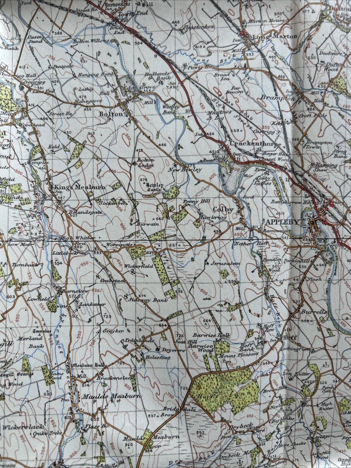 PENRITH Ordnance Survey Map 1947 Sixth Series Sheet 83 Ullswater Appleby