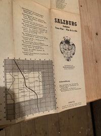 Salzberg Austria - City Map 1969