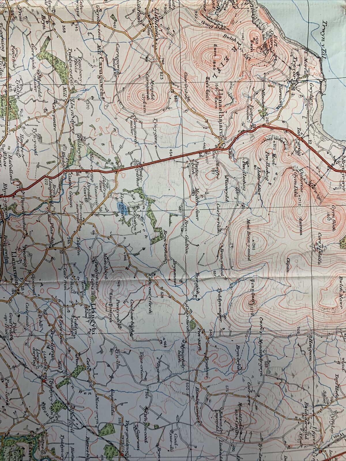 PORTMADOC & CRICCIETH No 49 Ordnance Survey Popular One Inch Cloth Map 1933