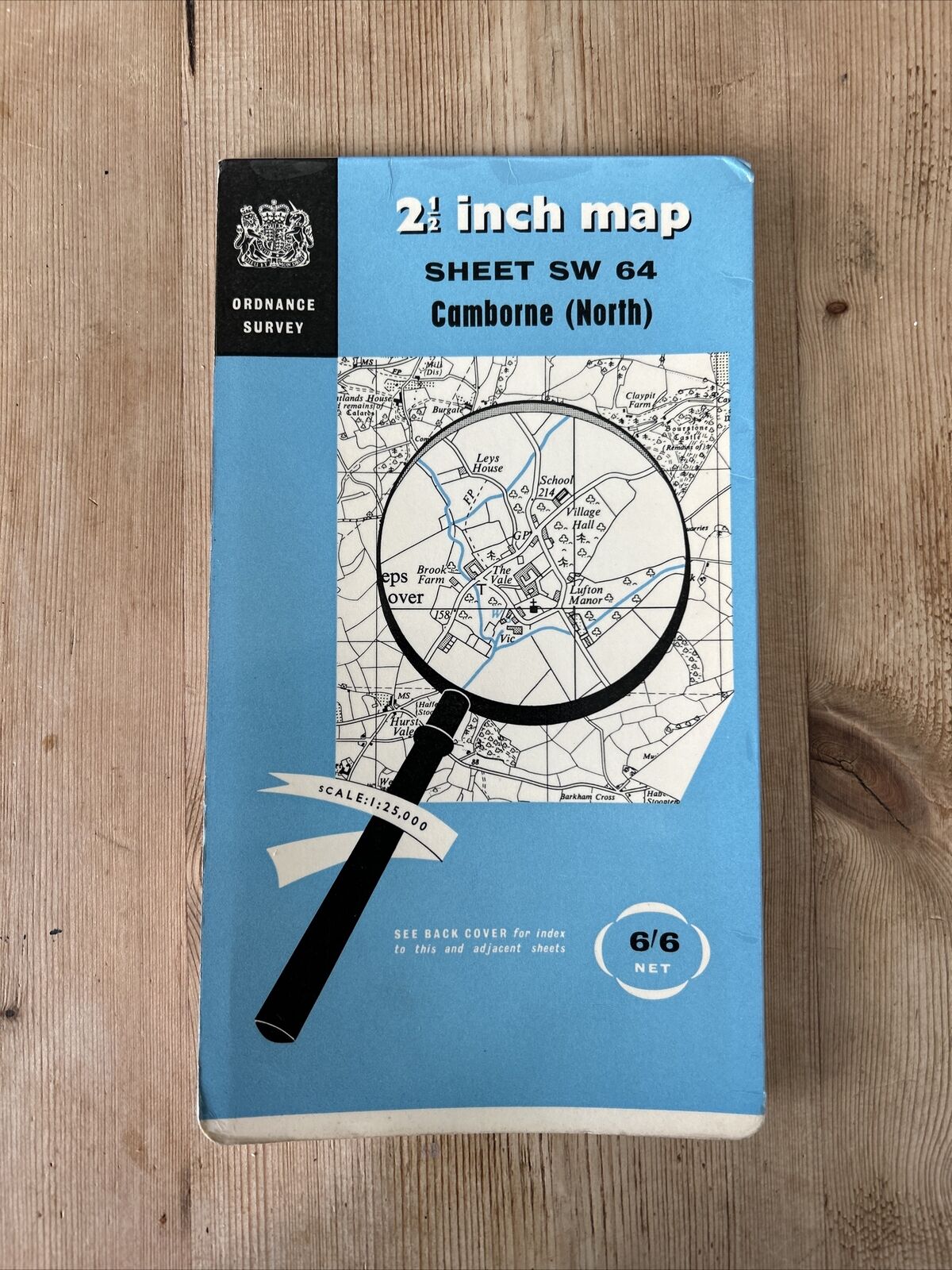 CAMBORNE North - Cornwall Ordnance Survey Sheet SW64 Two & Half Inch MAP 1960