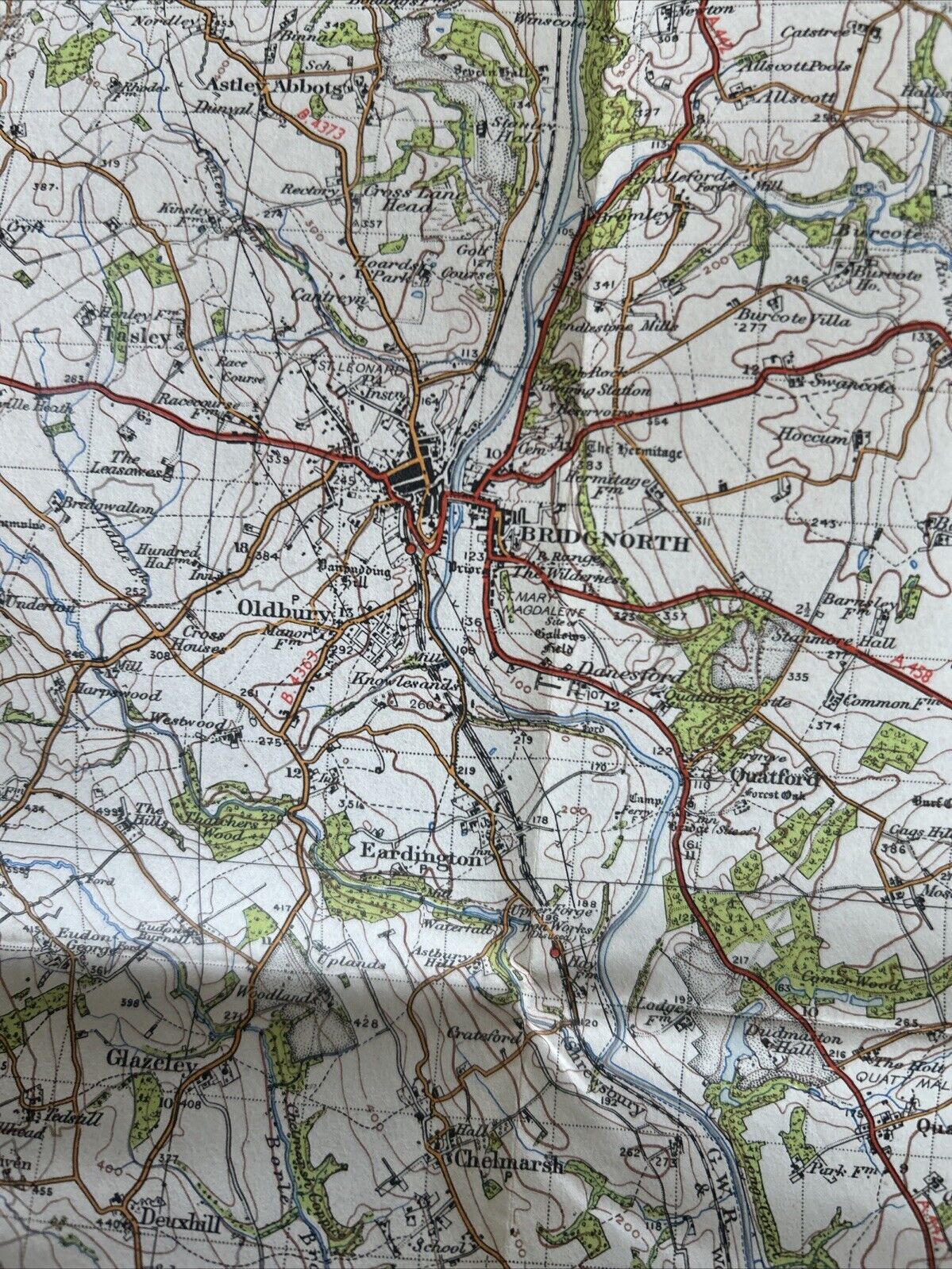 KIDDERMINSTER Ordnance Survey One In Map 1947 Sixth Edition Sheet 130 Droitwich