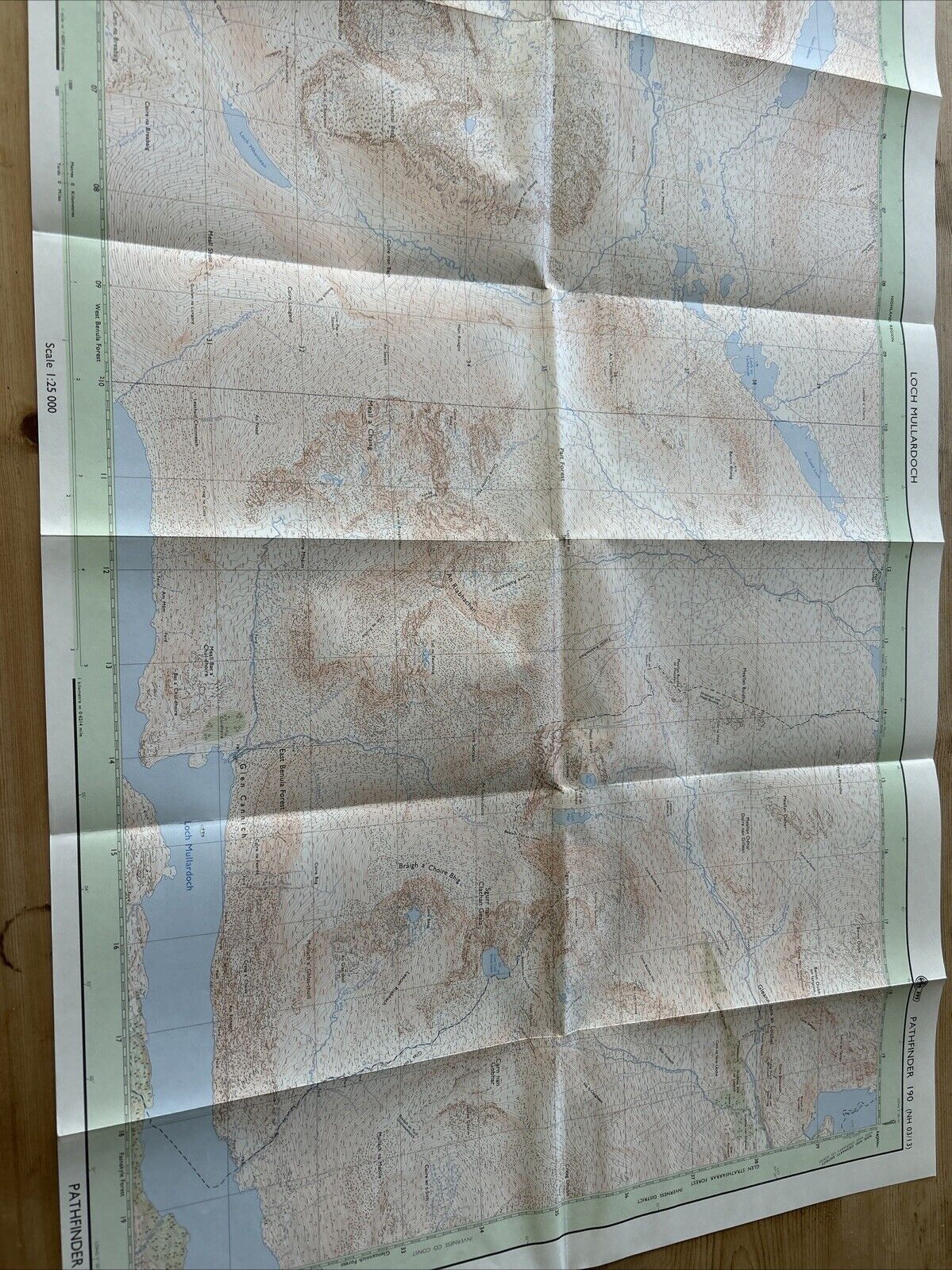 LOCH MULLARDOCH Pathfinder 190 Ordnance Survey 1:25,000 1976 NH03/13 Attadale