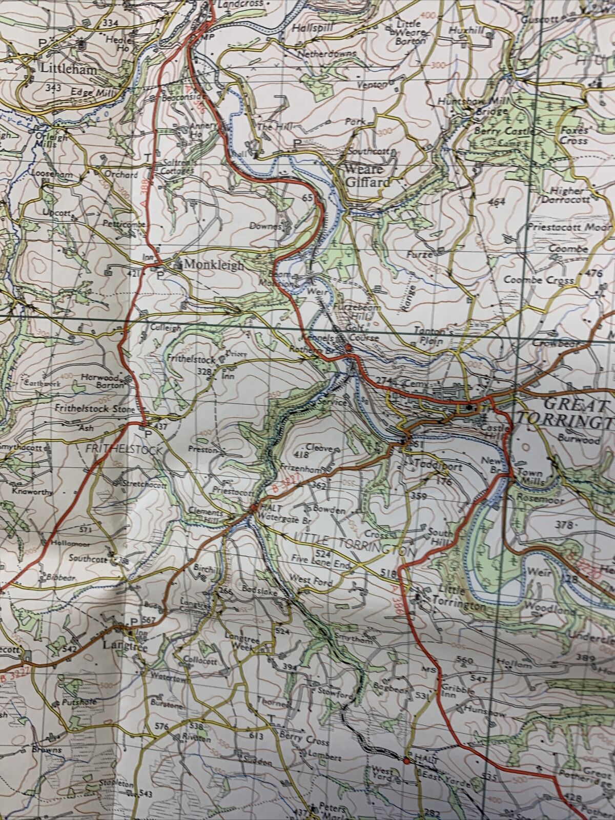 Ordnance Survey Seventh Series 1 Inch Map Barnstable Devon 1960 No 163