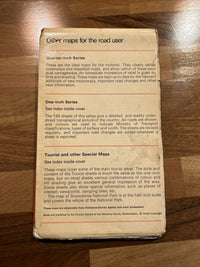 1970 Ordnance Survey Route Planning Map - South Sheet Ten Miles To Inch