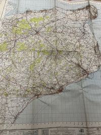 EAST KENT Ordnance Survey Sixth Edition Cloth One inch 1945 Sheet 173 Walmer