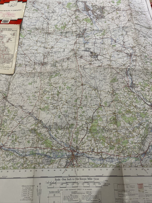 OXFORD & NEWBURY No 158 1959 Seventh Series Ordnance Survey One Inch Map