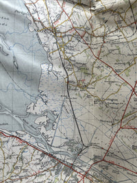 CHESTER Ordnance Survey Seventh Series CLOTH One inch 1952 Sheet 109 Wrexham