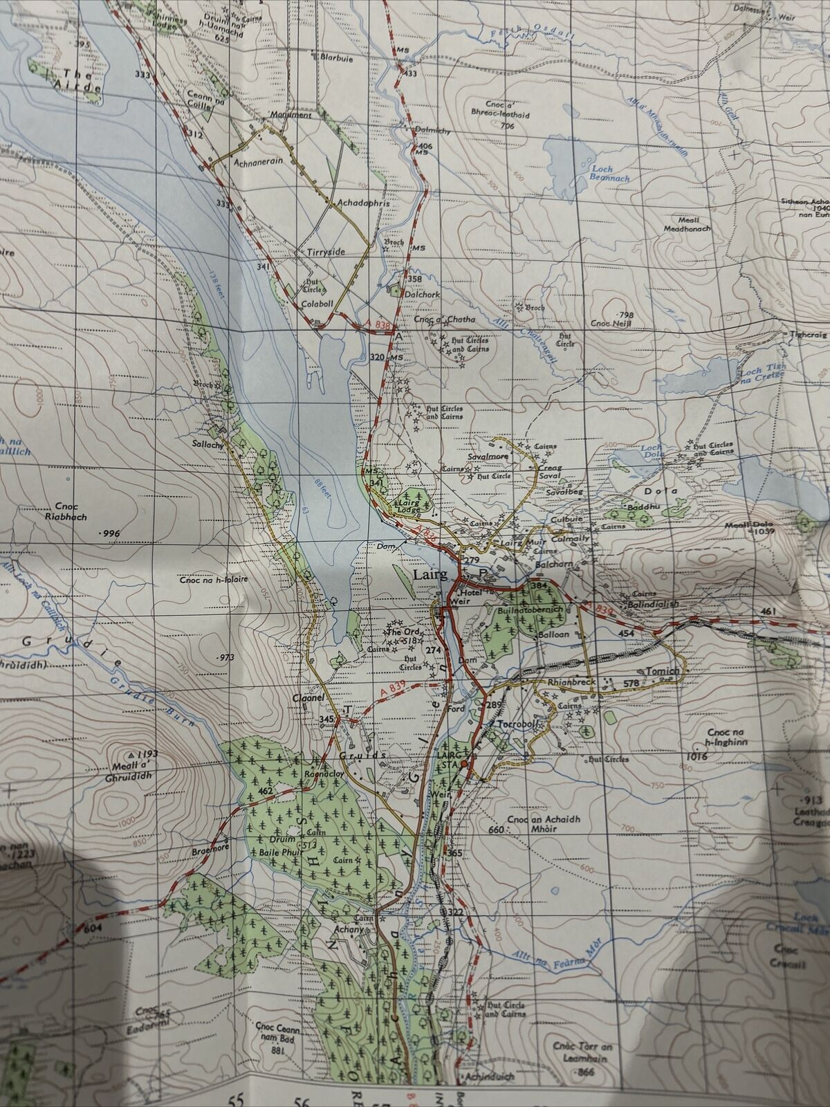 LAIRG Ordnance Survey One Inch Sheet 14 1958 Loch Shin River Tirry