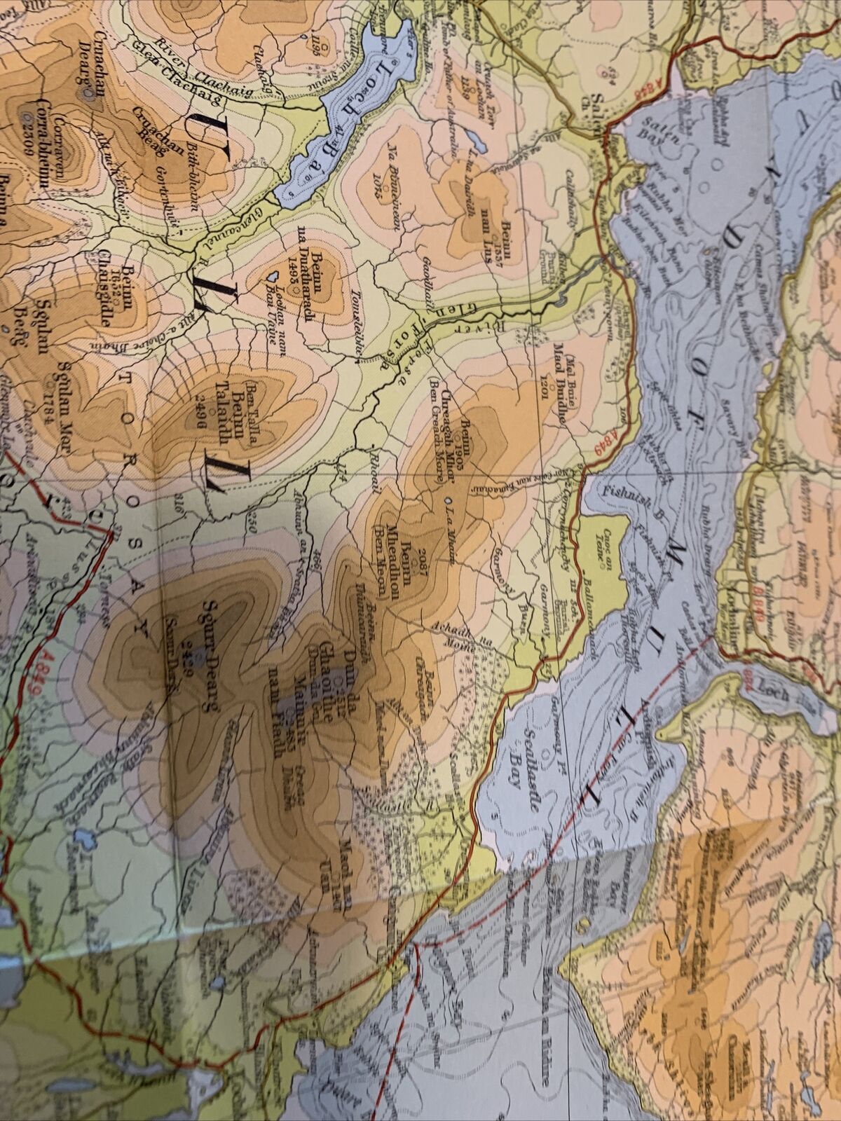 MULL & OBAN Bartholomew - Half Inch Map 1969 No 47 Tiree Lynn Of Lorn Morven