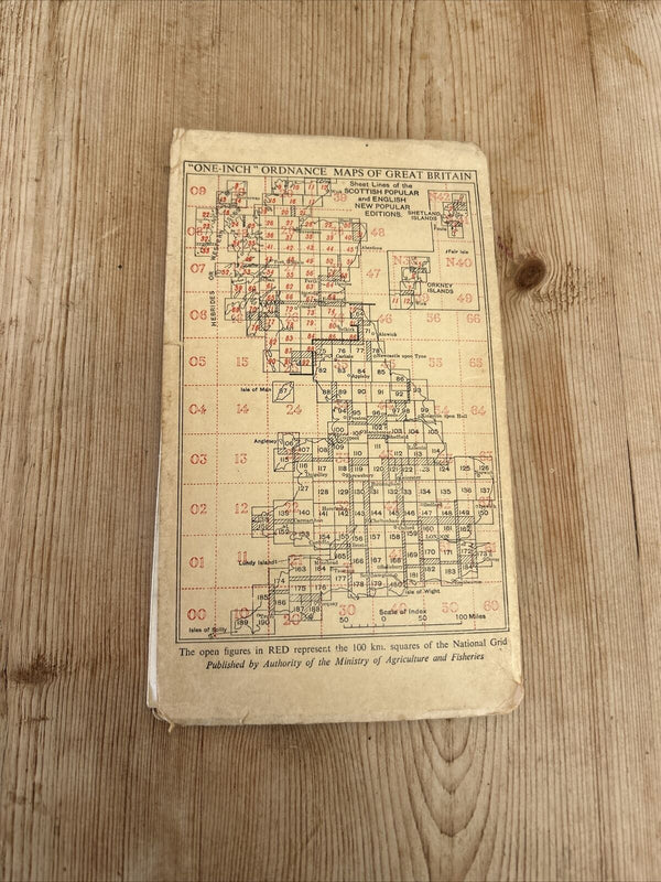 NORTH MAINLAND Shetland Is Ordnance Survey One Inch Sheet 2 Popular Edition 1948